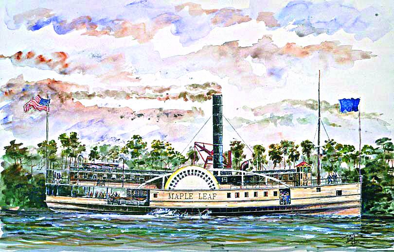 Maple Leaf in Union service. Painting by Donald G. Ingram after drawing by James W. Towart.