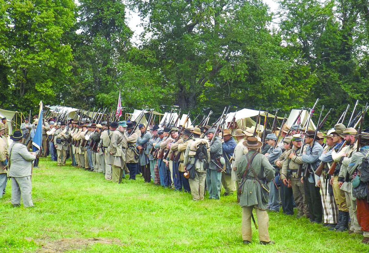 Reenactors participating in the Battle of Richmond, Ky.