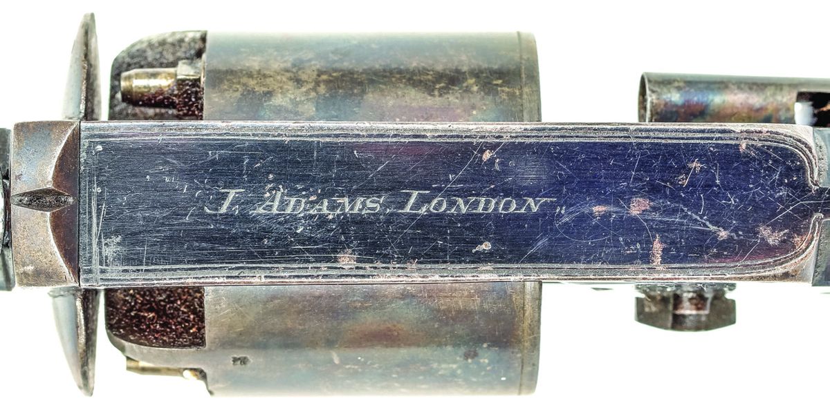 Top strap marking J ADAMS LONDON on #1671.