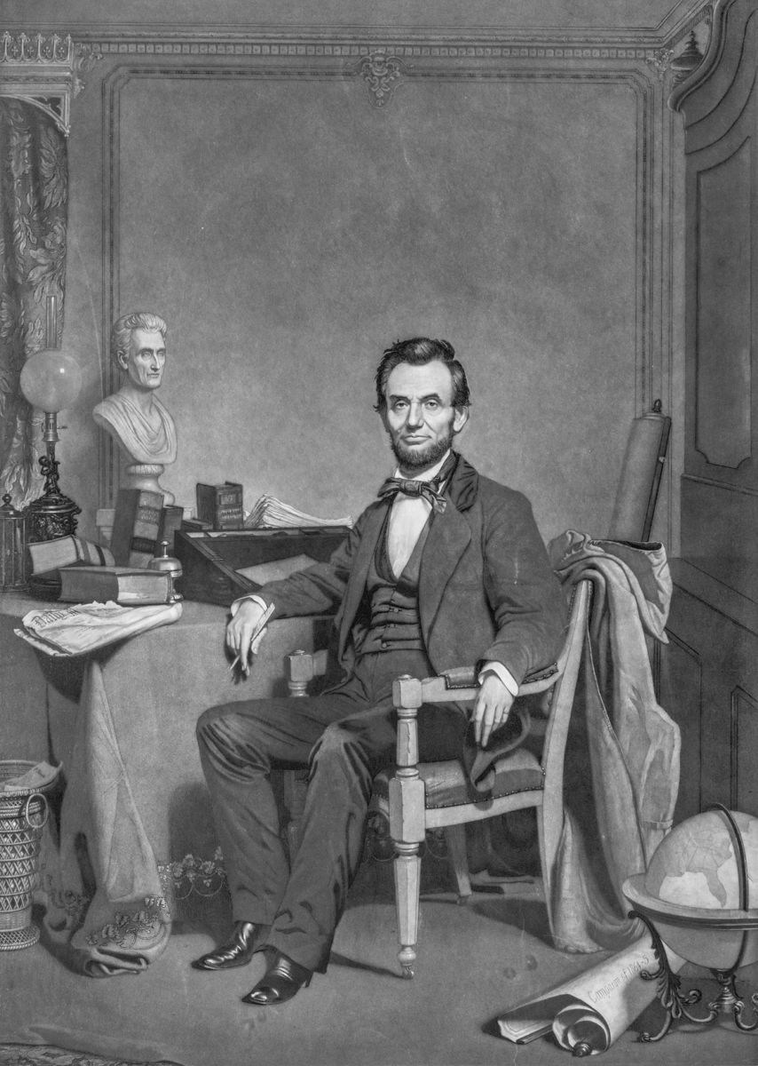 Photo B. Lincoln’s head, was superimposed on Blair’s body.