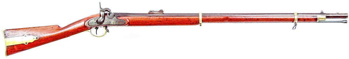 Overall view of a J. Henry “Minié Rifle” – one of 40 sold to the Bethlehem Home Guard.