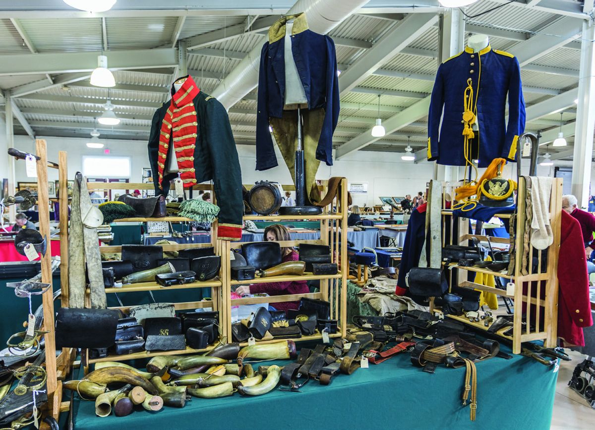 Bob French’s booth is a museum in itself!