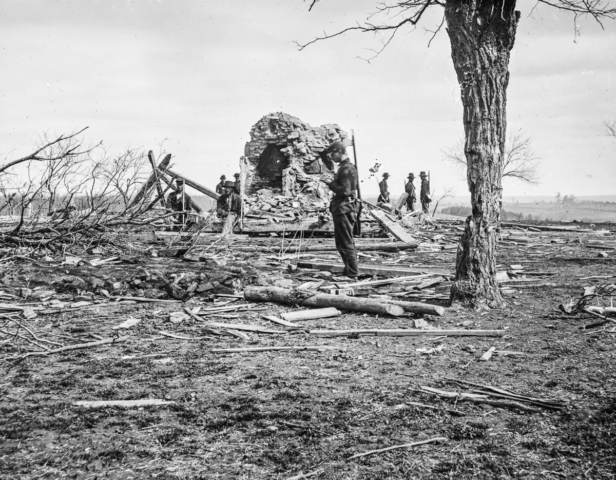 Ruins of Mrs. Judith Henry’s house at Bull Run, Va.