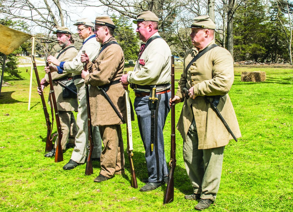 Reenactors/Living Historians with the 3rd Virginia Infantry Regiment and the Princess Anne Grays provided a glimpse of Confederate camp life during the initial stages of the Civil War in southeastern Virginia.