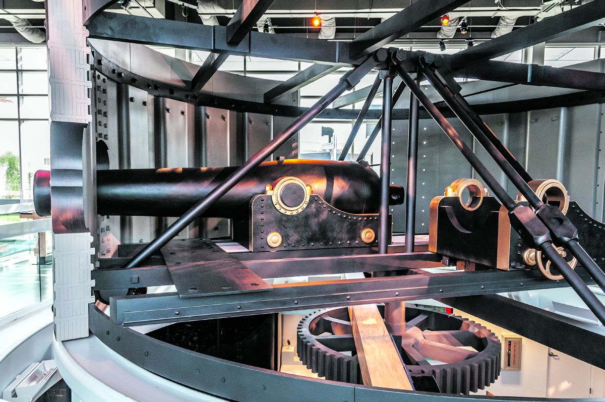 The “as-built” reconstruction of Monitor’s turret in Ironclad Revolution, reproduced from measurements of the actual turret, displayed in a cutaway view to illustrate the turret’s design.
