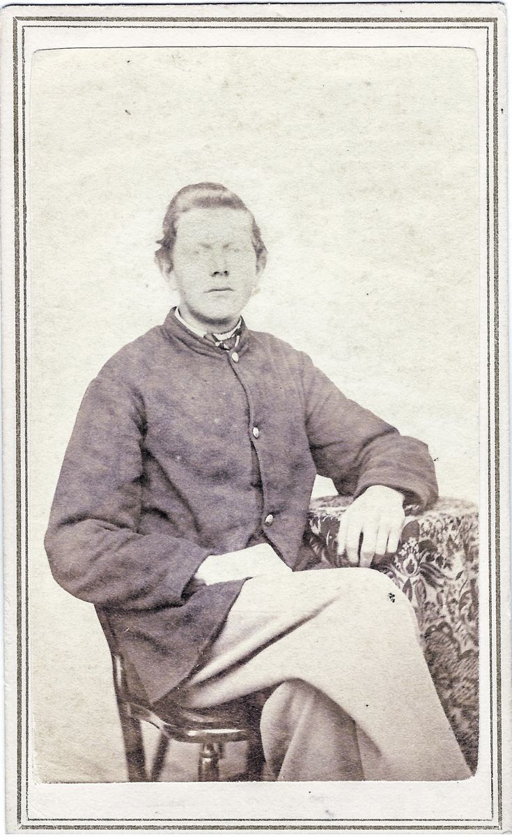 CDV of Thomas W. Stevensen, 1st Conn. Artillery.