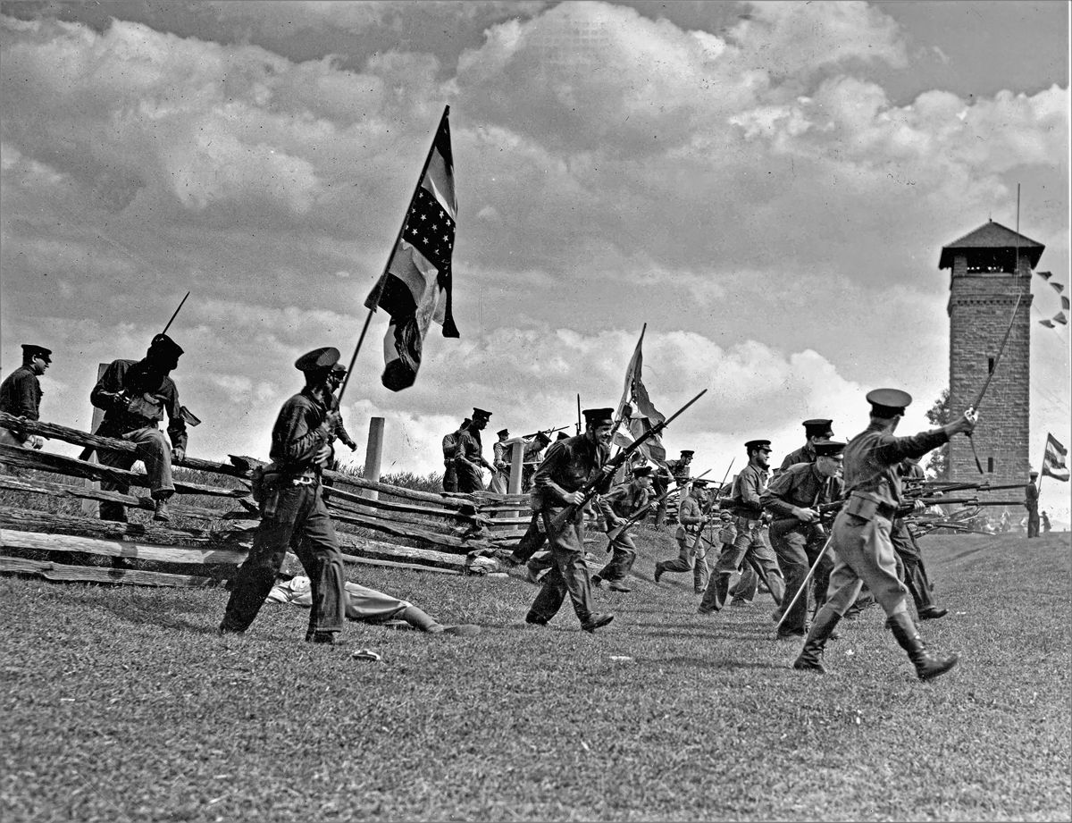 National Guardsmen in Bloody Lane, September 1937.