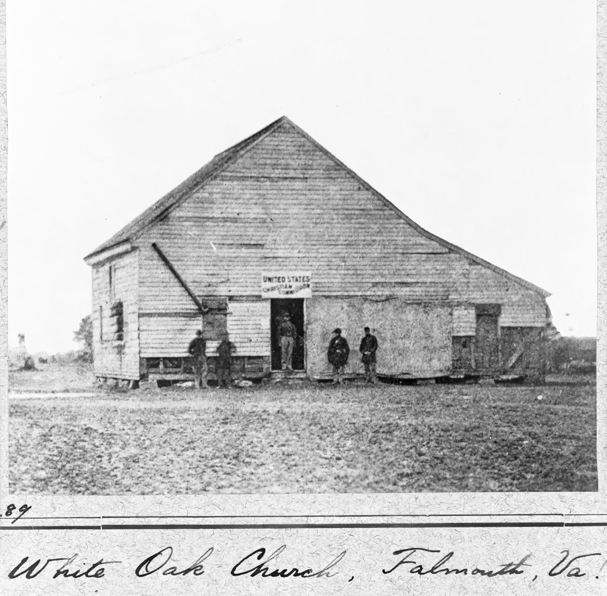 White Oak Church, Falmouth, Va. Headquarters of Christian Commission. Library of Congress.