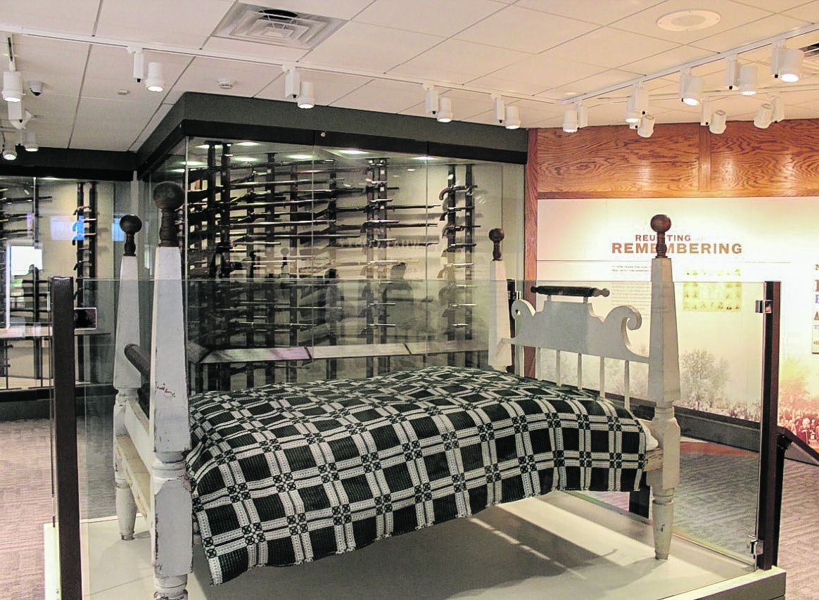 The ‘Lyon Bed” is the bed on which General Lyon’s body lay after the battle until retrieved by Federal forces.