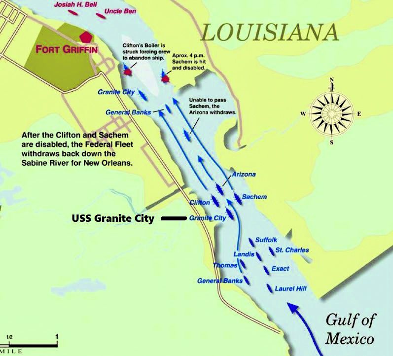 Battle of Sabine Pass. American Battlefield Trust.