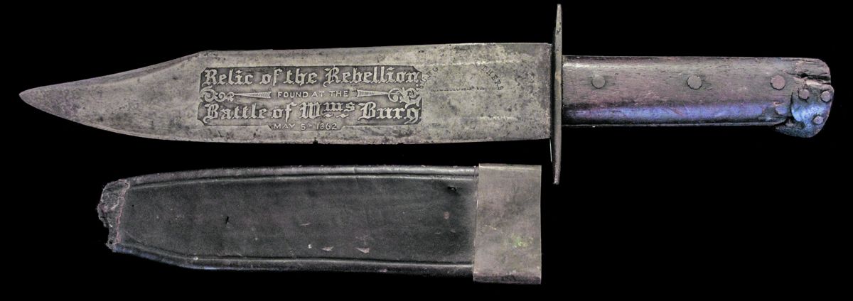 Finely etched trophy of the Battle of Williamsburg.