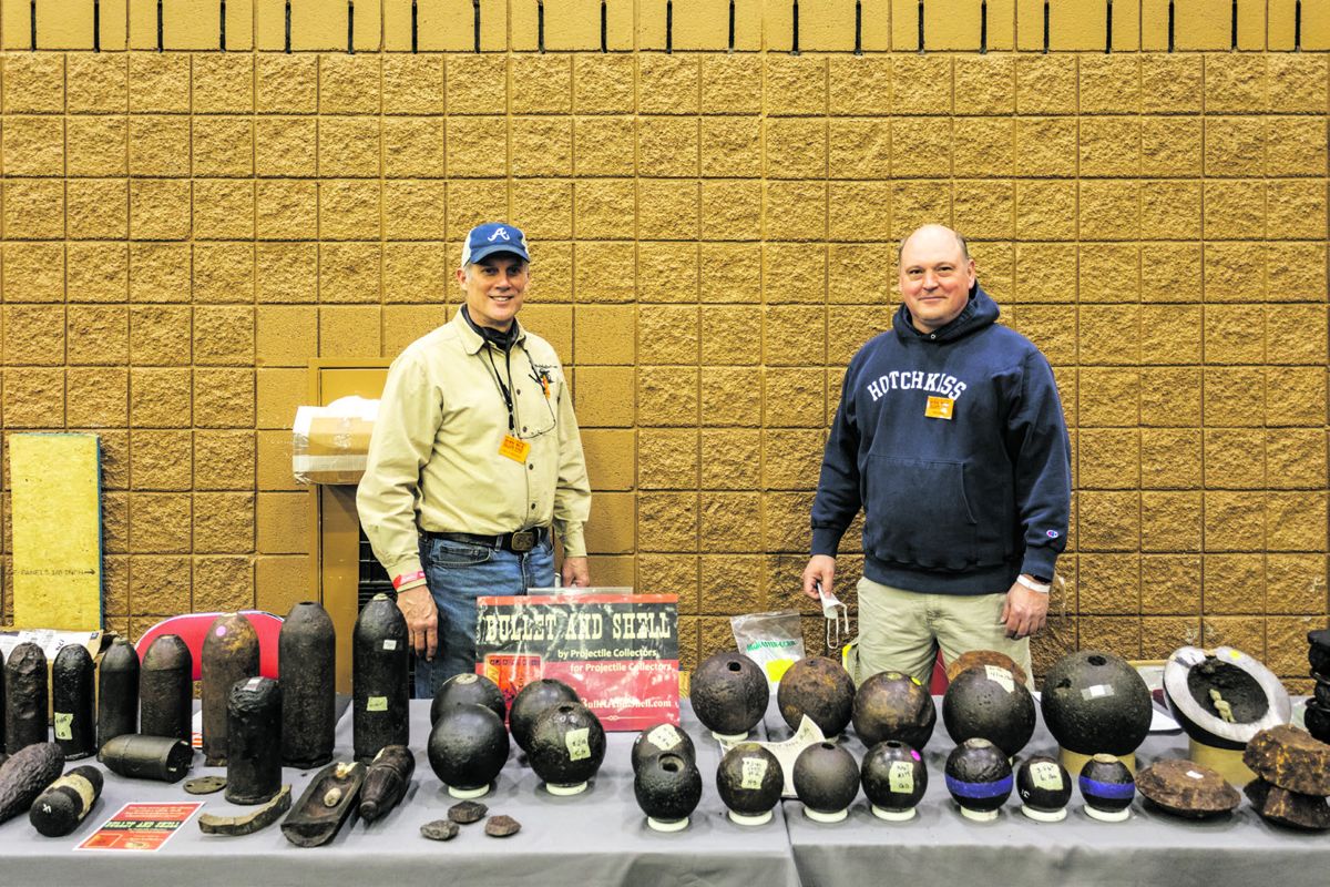 Carl Sitherwood and Mike Ward with an impressive projectile display.