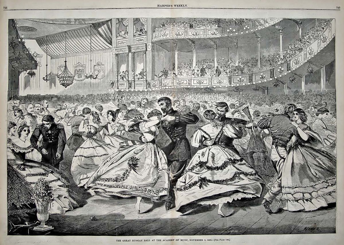 The Great Russian Ball at the Academy of Music, November, 5, 1863.