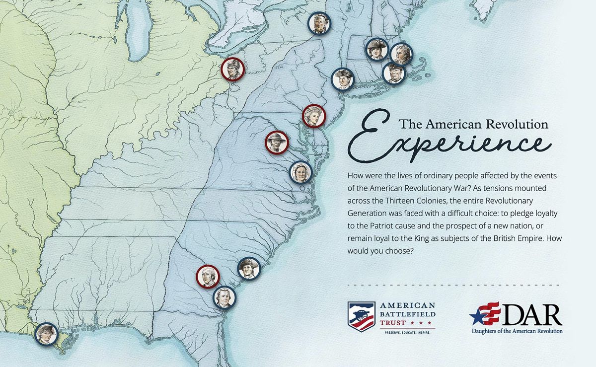 The American Revolution Experience interactive map connects people with place.
