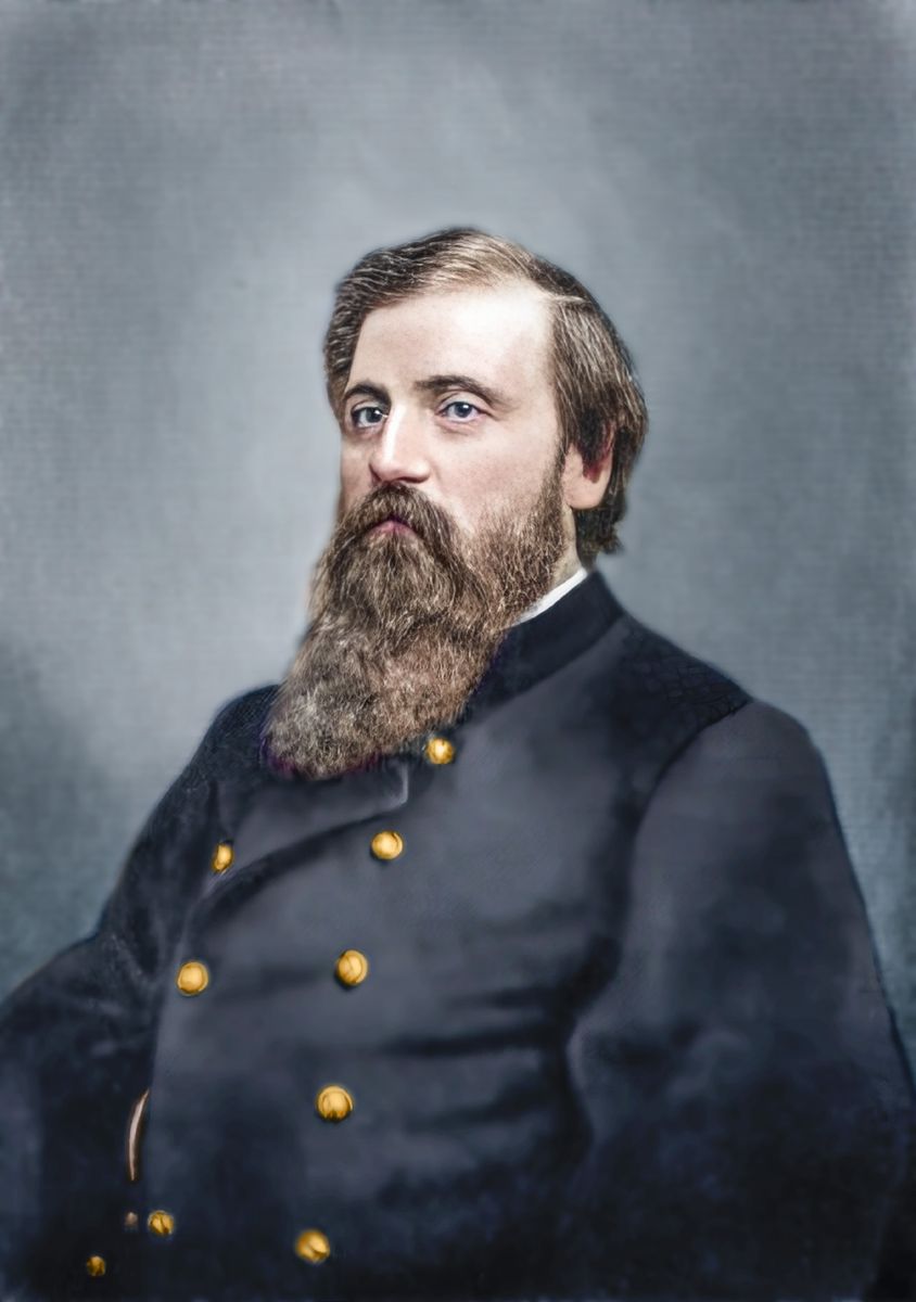 Col. Charles Hanson, 20th Ky. Colorization © 2022 civilwarincolor.com, courtesy civilwarincolor.com/cwn.
