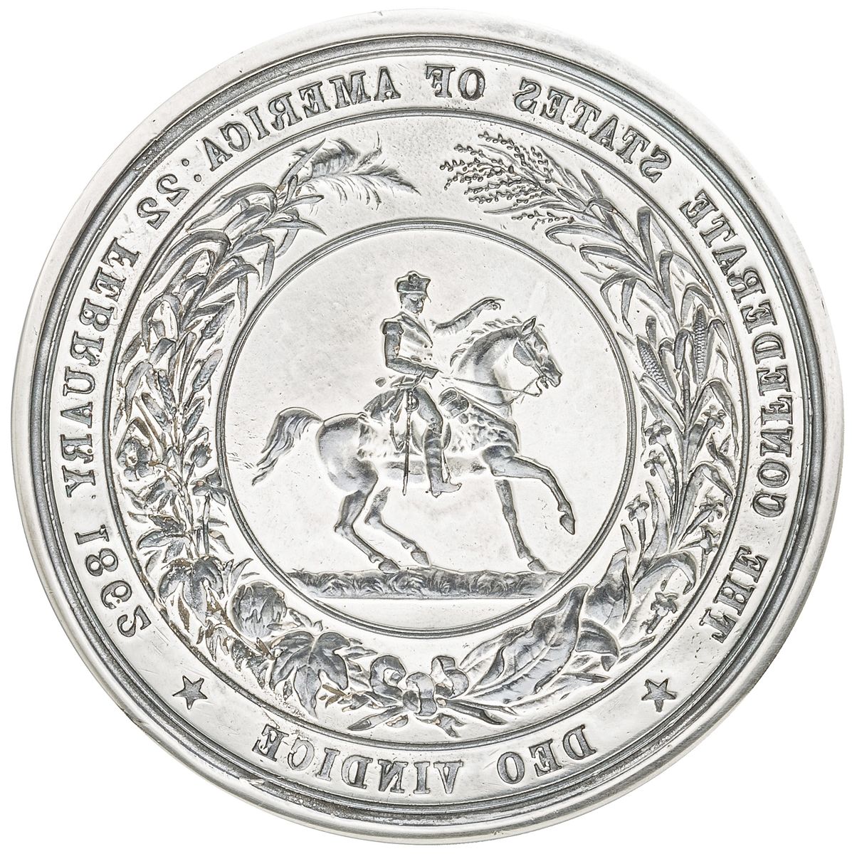 Negative die of the Great Seal to produce raised image in wax. (Heritage Auctions)