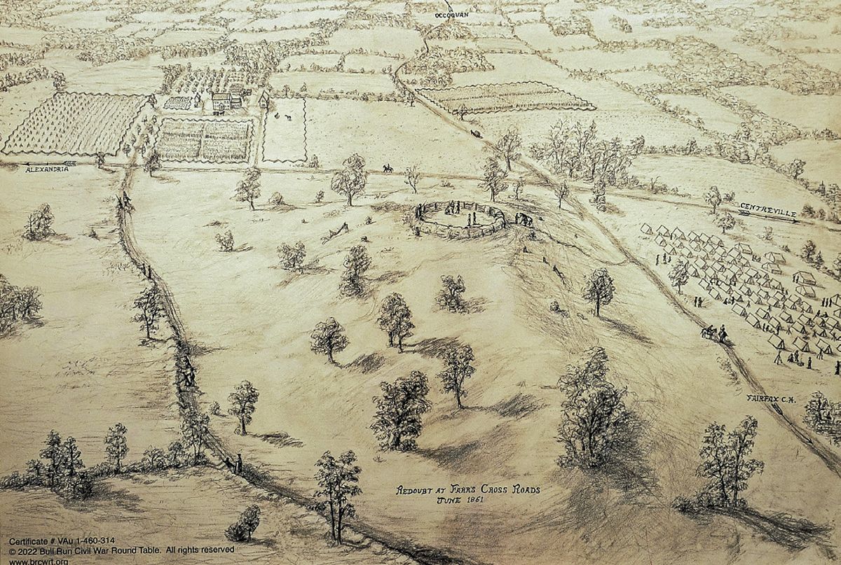 1861 Redoubt Preserved on George Mason University Campus in Fairfax, Va. — photograph 6 from the original article