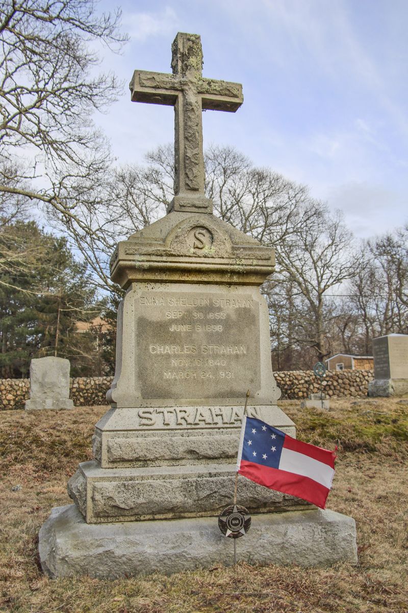 Charles Strahan gravesite at Martha’s Vineyard.