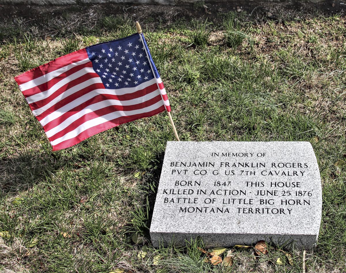 Private Benjamin Franklin Rogers Is Remembered — lead photograph from the original article