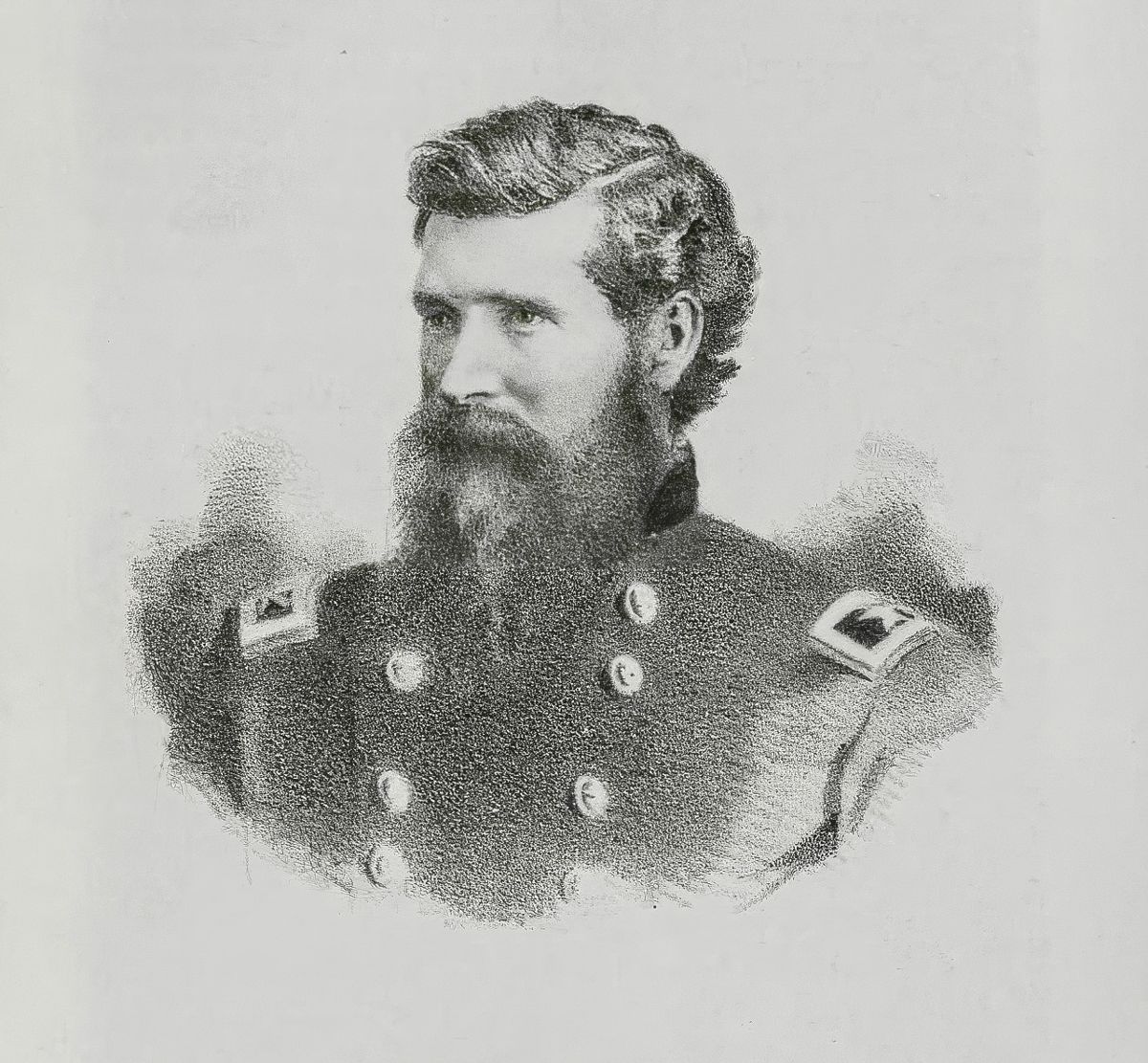 Lt. Col. David R. Clendennin later received brevet promotions to colonel and brigadier general. Clendennin also served on the nine-member military commission investigating the Lincoln assassination. (Image from History of the Eighth Regiment Illinois Cavalry, published in 1868.)
