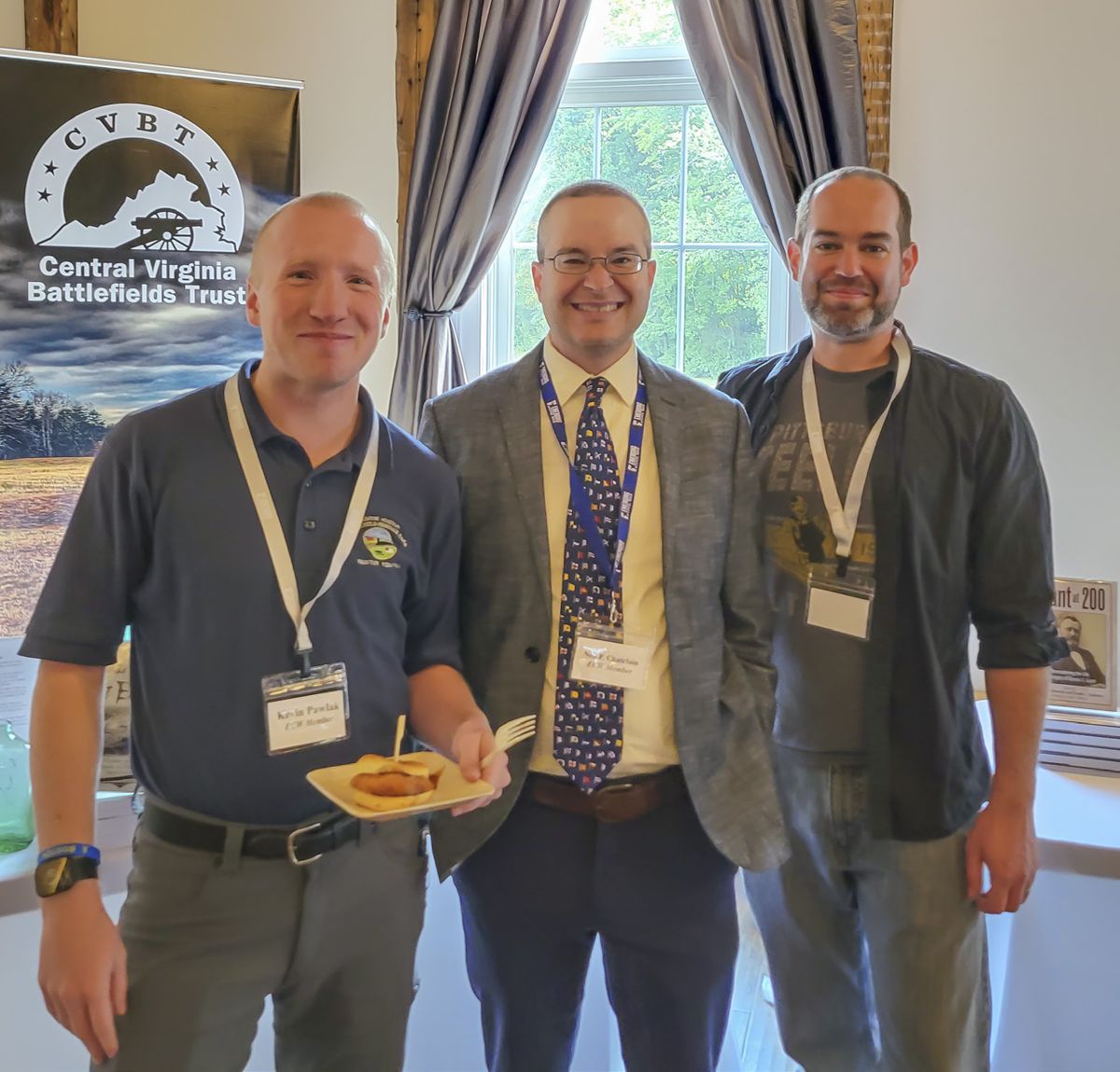 (L-R) ECW Members Kevin Pawlak, Neil P. Chatelain, and Patrick Kelly- Fischer at the 2023 Symposium.