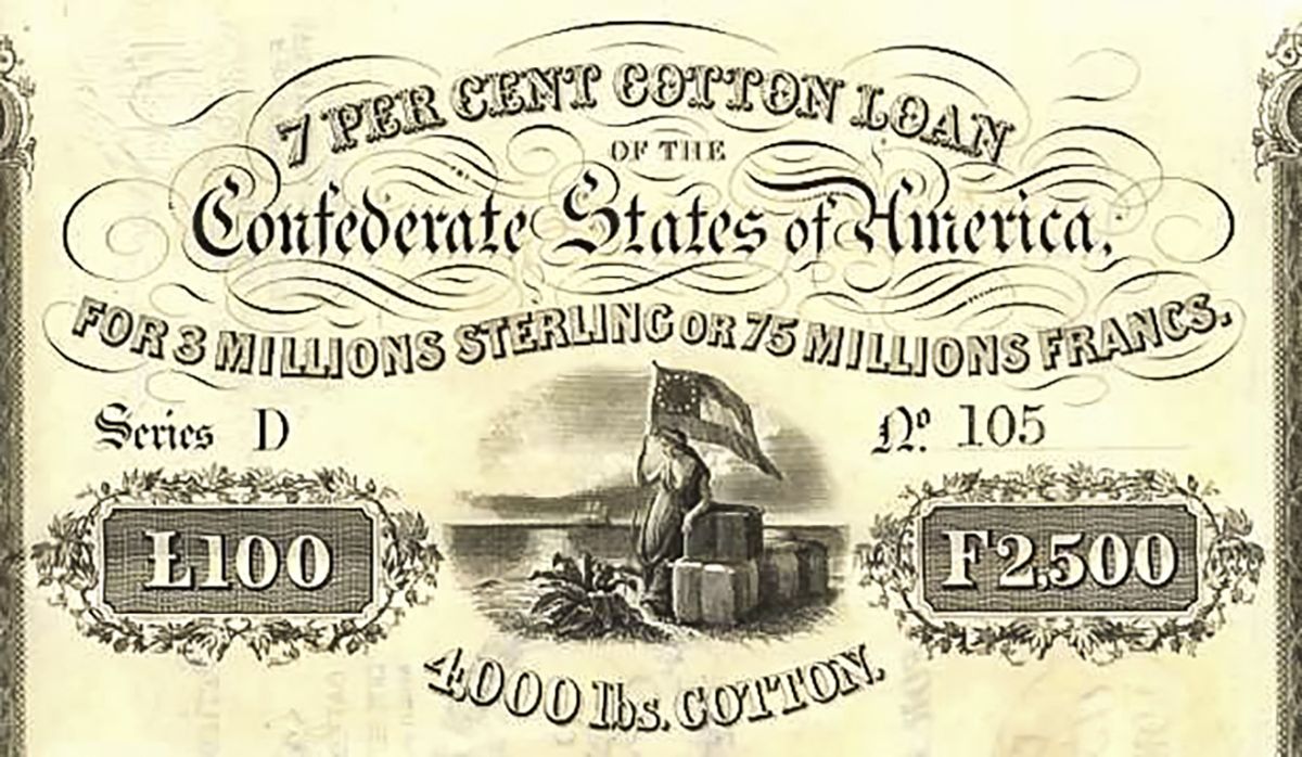 Figure 2. A 7% Confederate Cotton Bond.