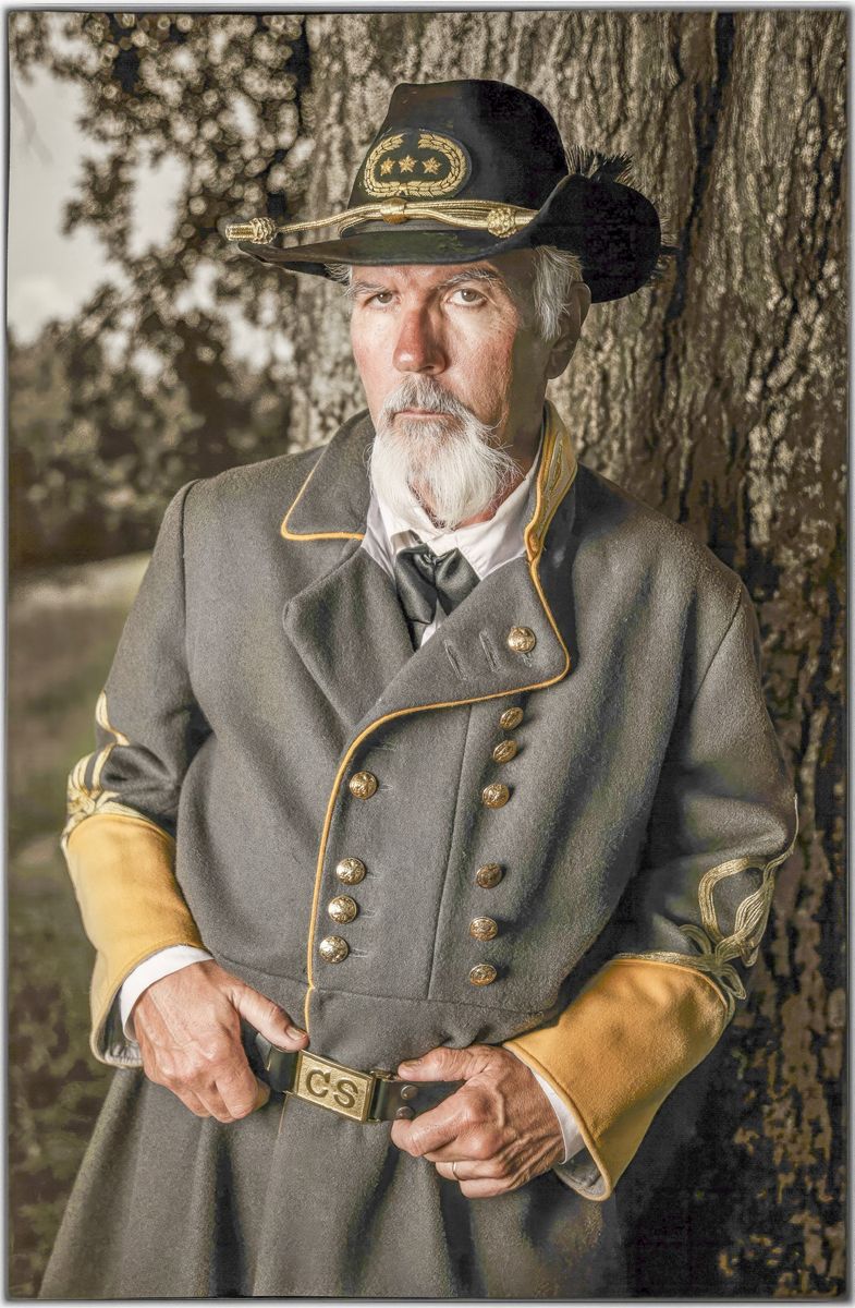 Confederate General John C. Pemberton portrayed by Morgan Gates.